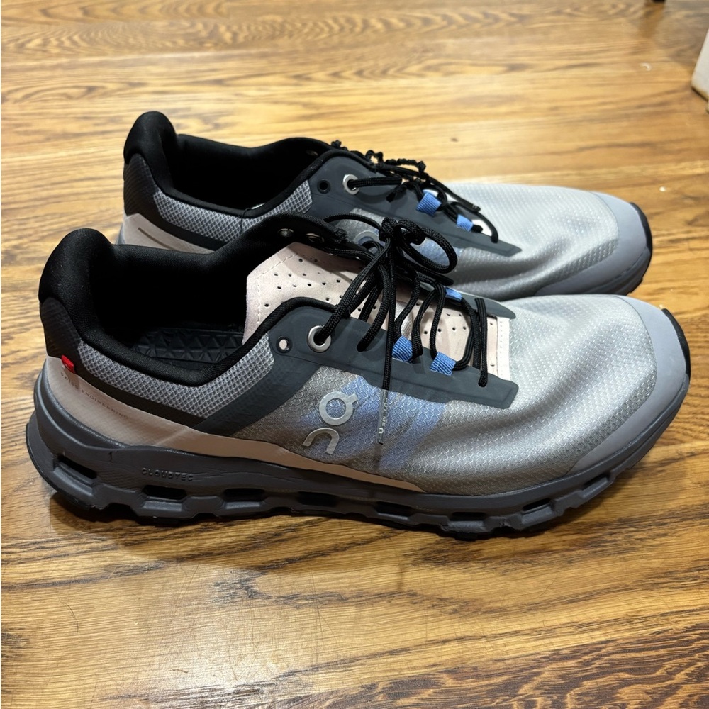 On cloud cloudvista women’s trail running shoes EUC alloy/ black size w10